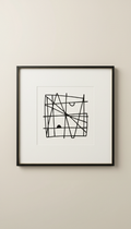 Framed Minimalist Black-and-White Photograph